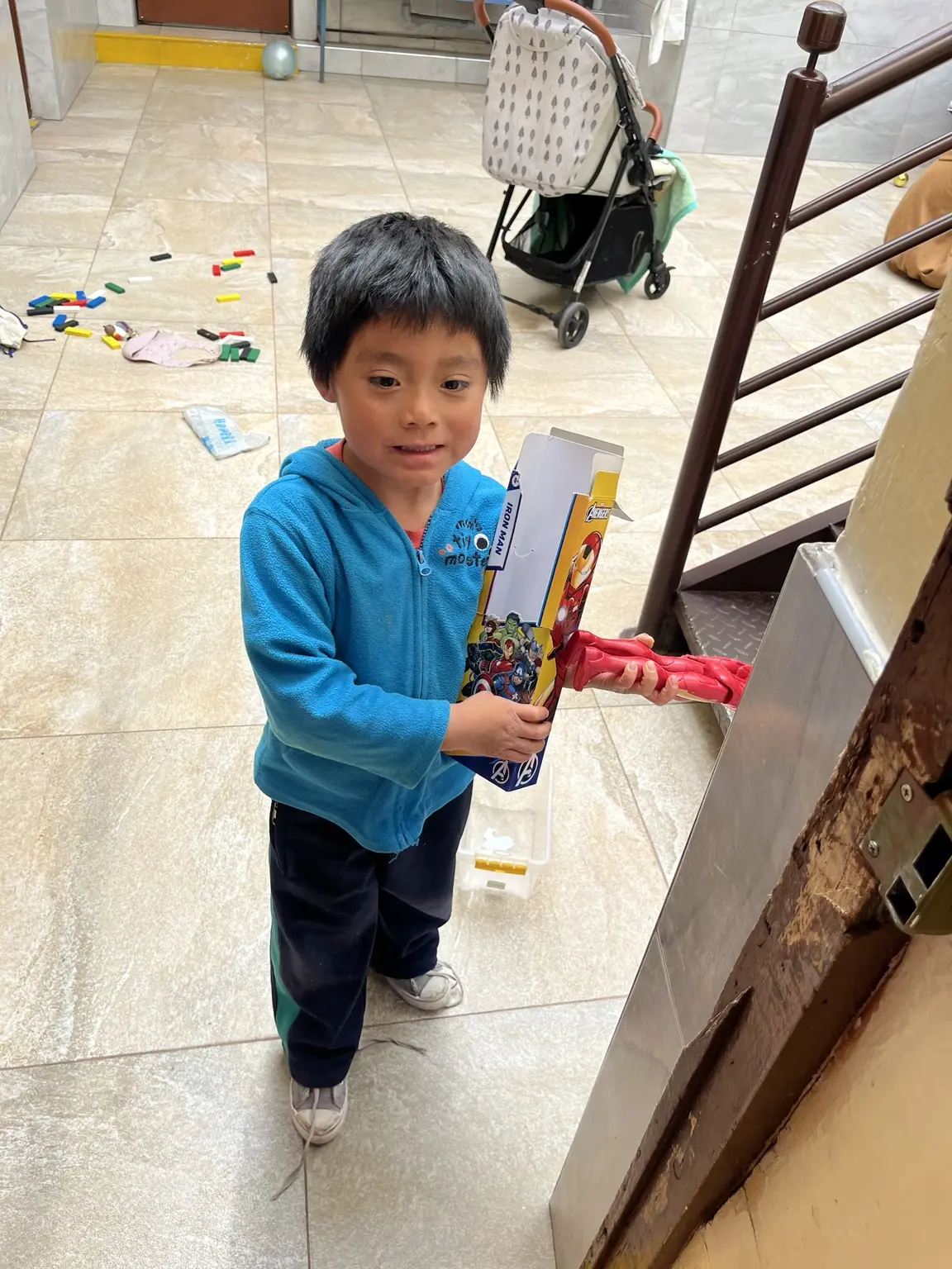 A happy moment at the home
