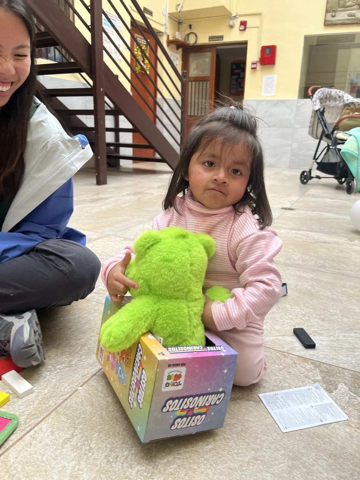 Playing with a child